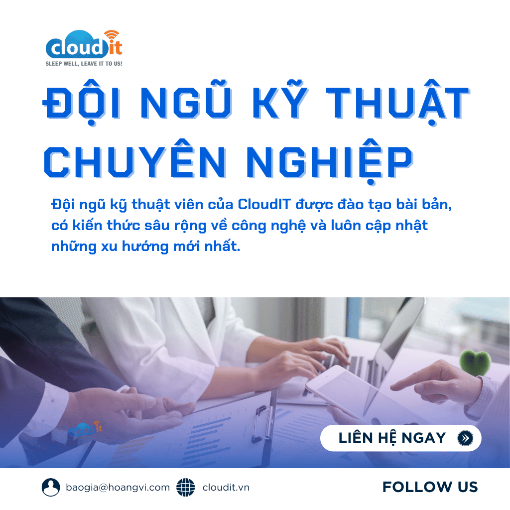 Đội ngũ kỹ thuật chuyên nghiệp