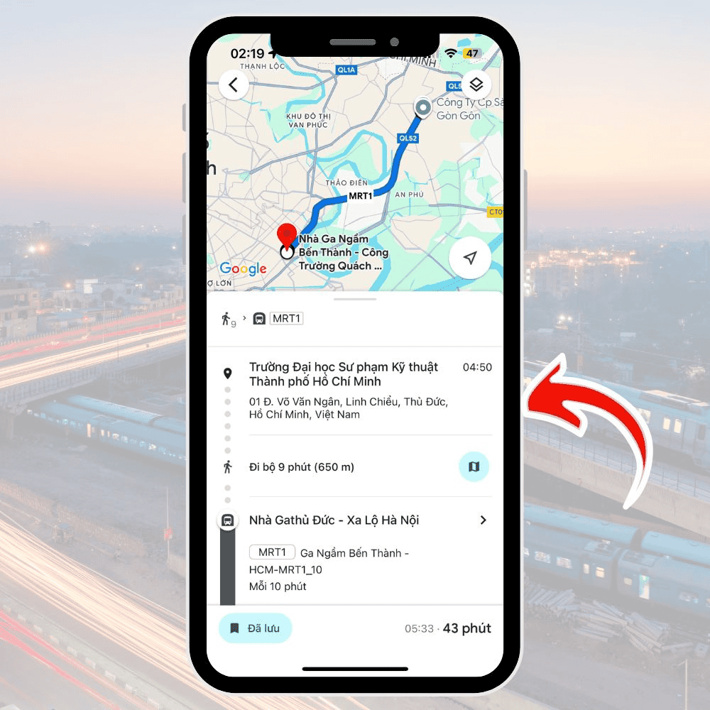 tra tuyến metro